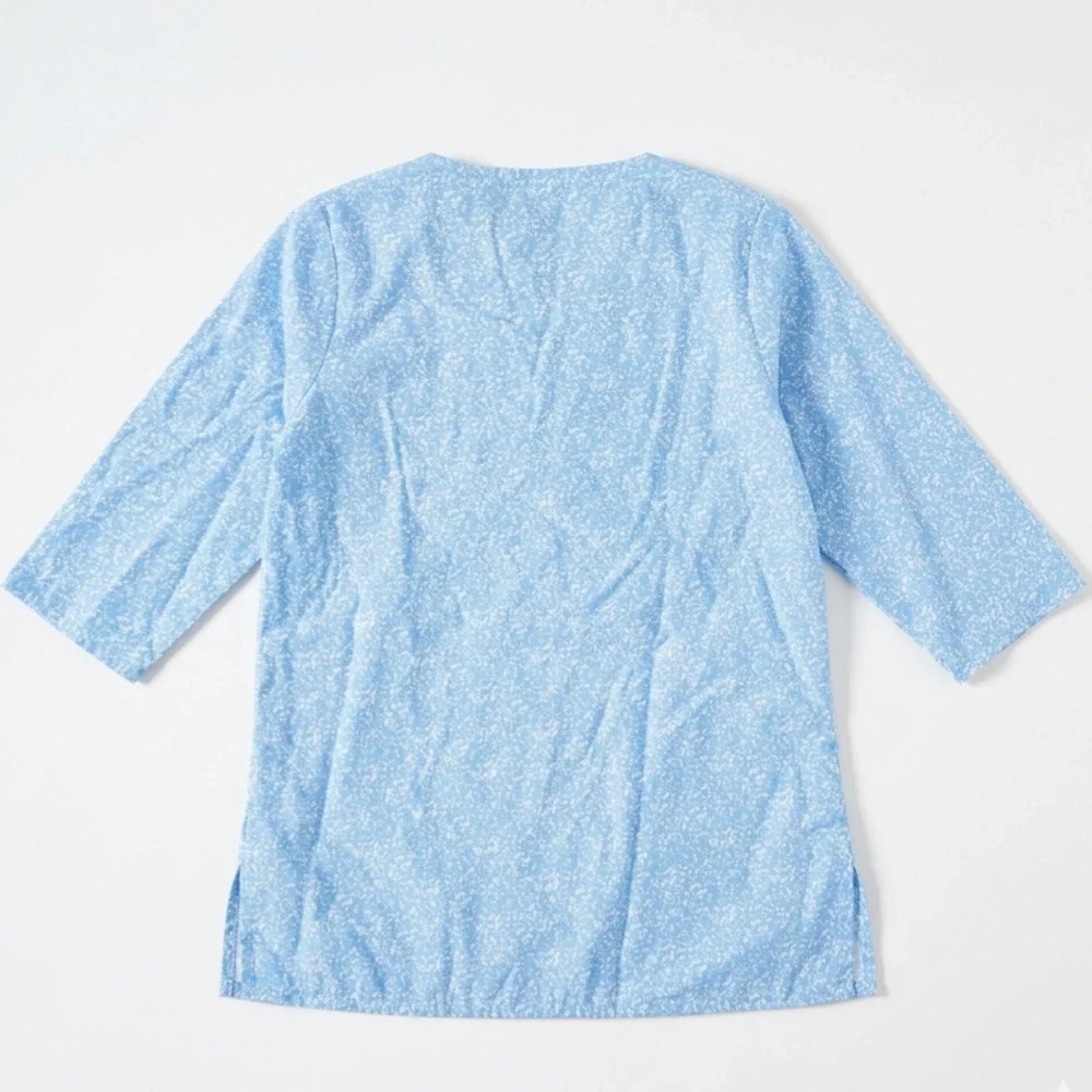 Bella Bliss Toddler Girls Cotton Swim Cover-Up Cornflower Blue Floral Size 3